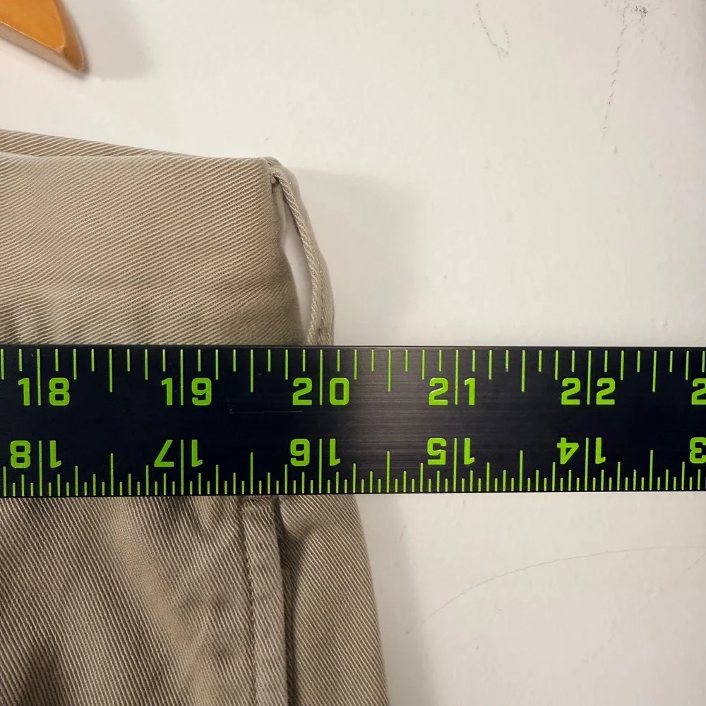Vintage 90 Polo Ralph Lauren Chino Pants Men 42x30 Khaki Tan Pleated Classic Fit